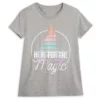 Fantasyland Castle ''Here For The Magic'' T-Shirt For Adults