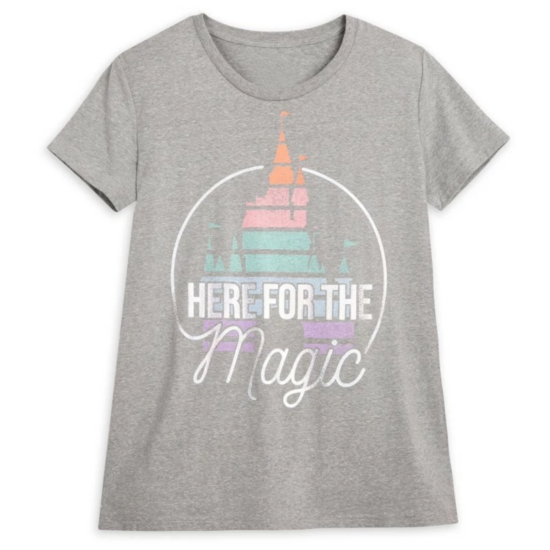 Fantasyland Castle ''Here For The Magic'' T-Shirt For Adults