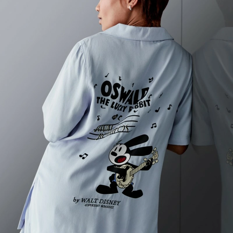 Oswald The Lucky Rabbit Woven Shirt For Women - Disney100 - Image 3