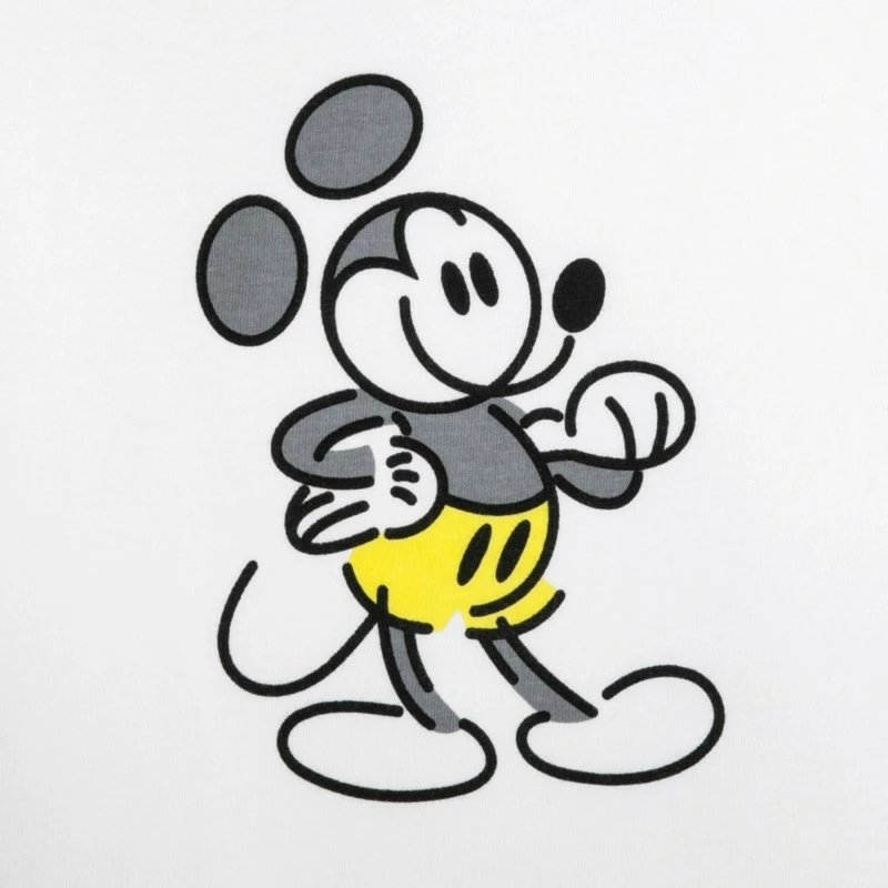 White Mickey Mouse Genuine Mousewear T-Shirt For Women - Image 2