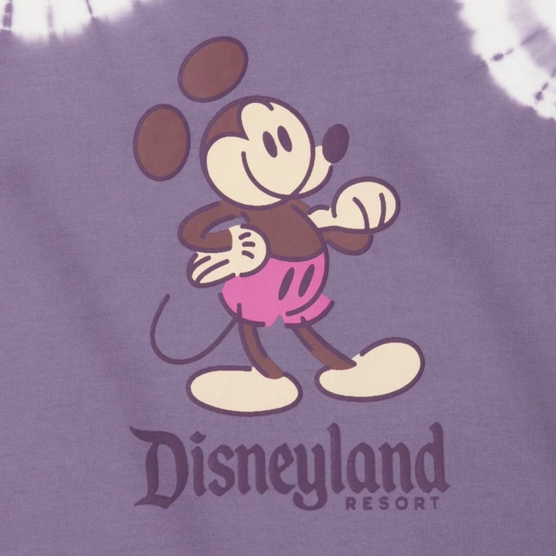 Purple Mickey Mouse Genuine Mousewear Tie-Dye T-Shirt For Women, Disneyland - Image 3