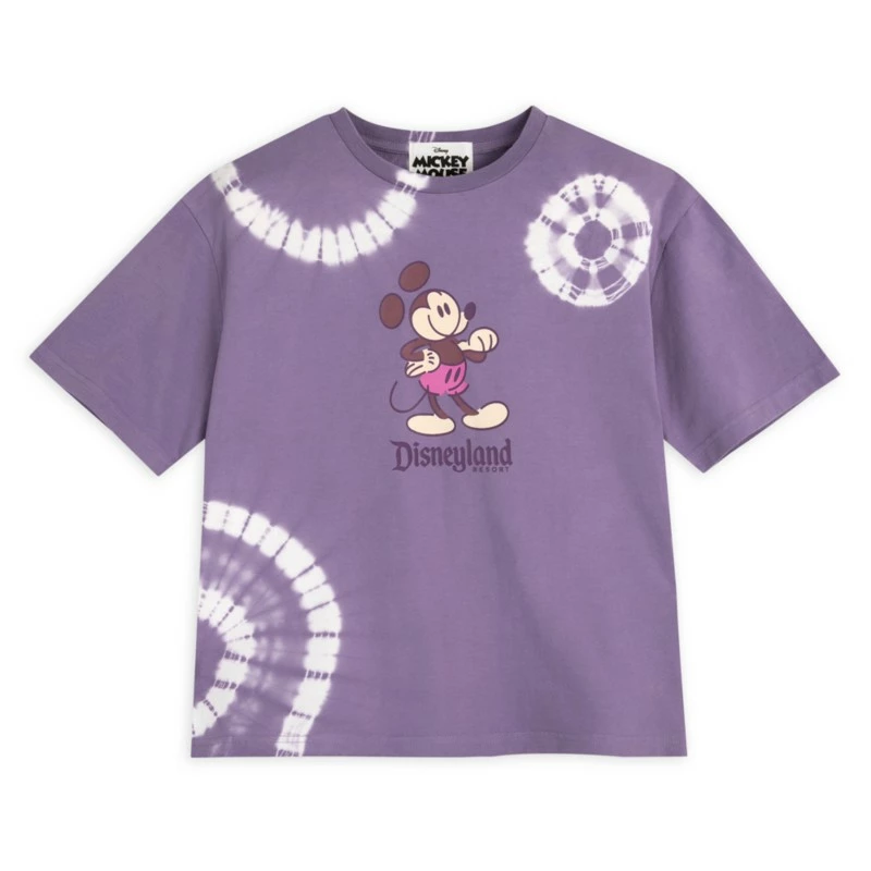 Purple Mickey Mouse Genuine Mousewear Tie-Dye T-Shirt For Women, Disneyland