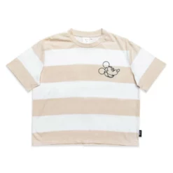 Mickey Mouse Striped Crop T-Shirt For Women