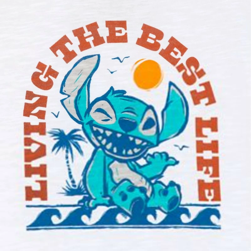 Stitch ''Living The Best Life'' T-Shirt For Kids - Image 2
