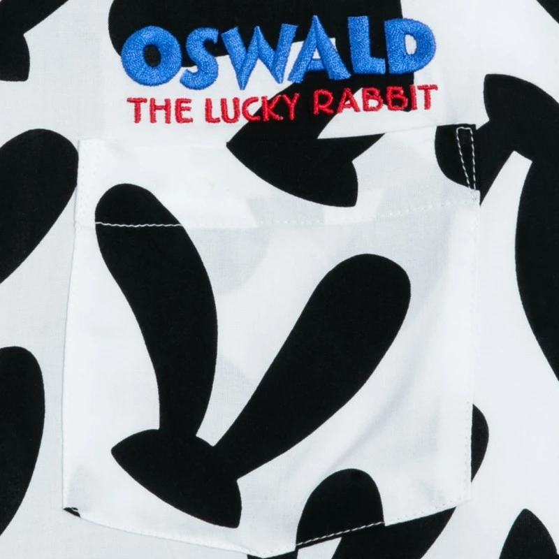 Oswald The Lucky Rabbit Woven Shirt For Adults - Disney100 - Image 4