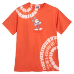Orange Mickey Mouse Genuine Mousewear Tie-Dye T-Shirt For Adults, Disneyland