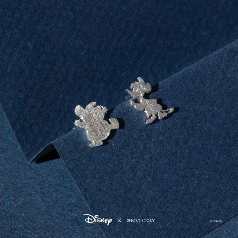 Disney Earrings Cinderella Jaq And Gus, Silver - Image 2