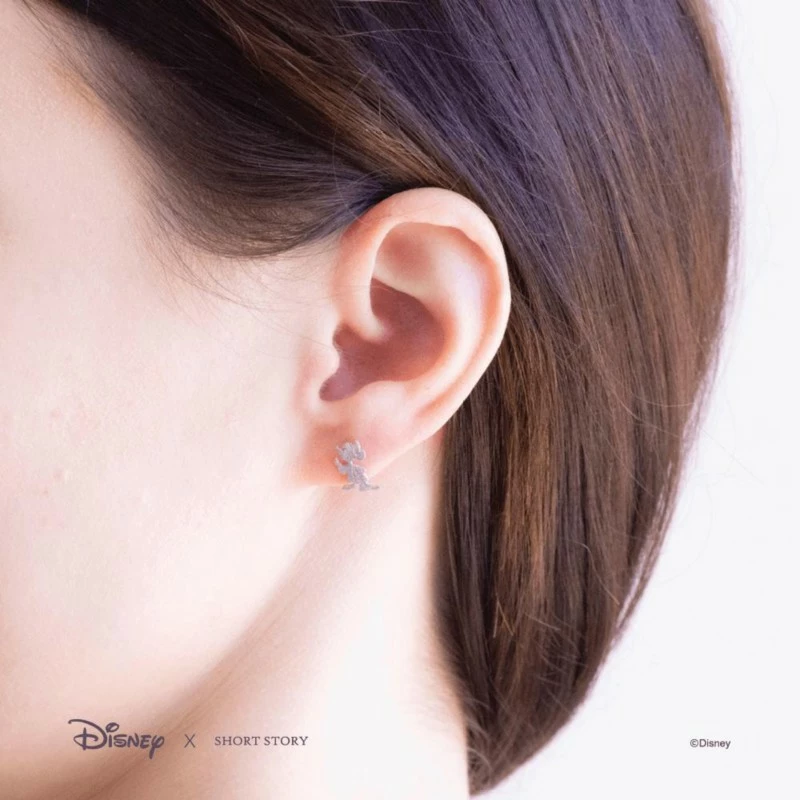 Disney Earrings Cinderella Jaq And Gus, Silver - Image 4