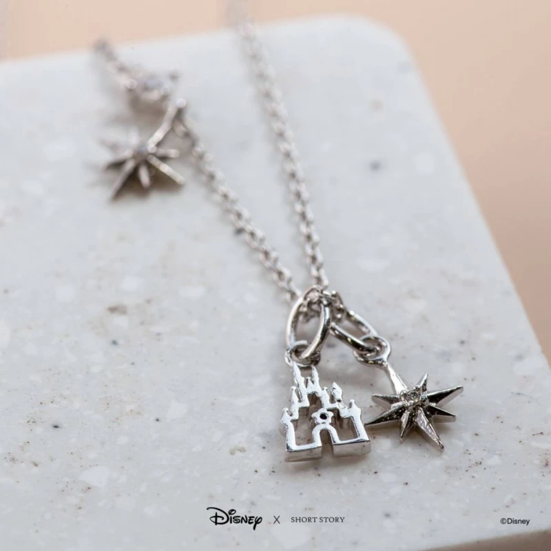 Disney Necklace Castle, Silver - Image 2