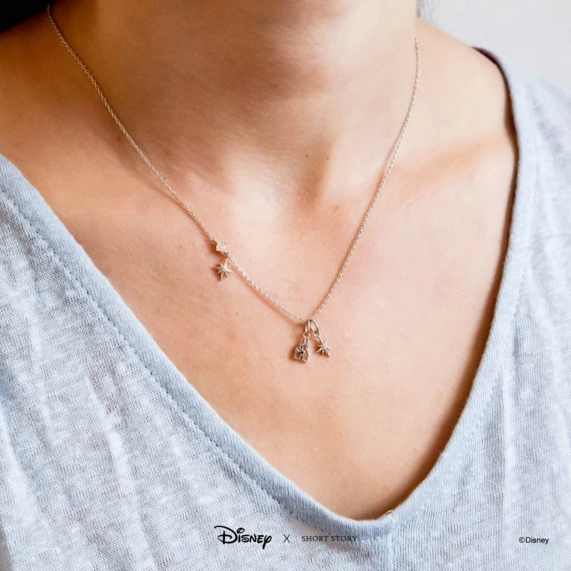 Disney Necklace Castle, Silver - Image 3