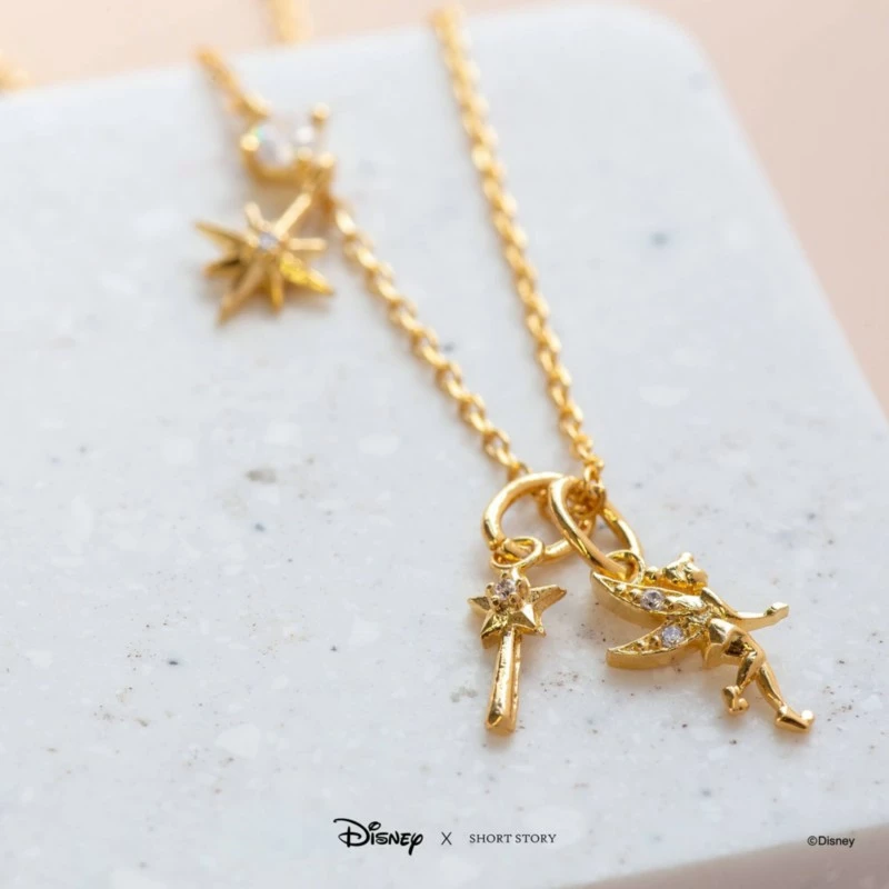 Disney Necklace Tinker Bell, Gold - Image 2