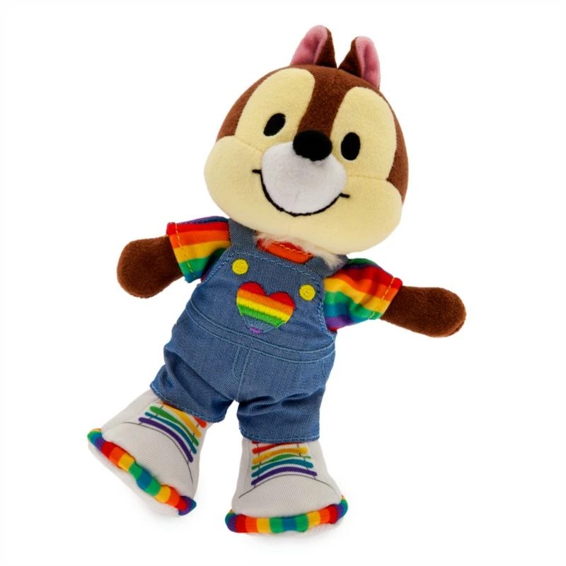 NuiMOs Small Plush Rainbow T-Shirt With Overalls And Trainers - Image 2
