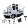 Mickey And Minnie Mouse Steamboat Willie Musical Boat - Disney100