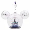 Mickey And Minnie Mouse Glass Sketchbook Ornament, Disneyland - Disney100