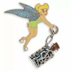 Tinker Bell Pin With Glitter Vial Dangler, Peter Pan
