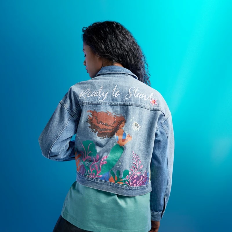 Disney Store The Little Mermaid Denim Jacket For Women, Live Action Film - Image 3
