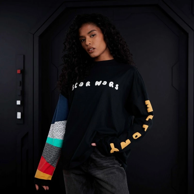 Star Wars Meets The '90s Long Sleeve Top For Adults - Image 3