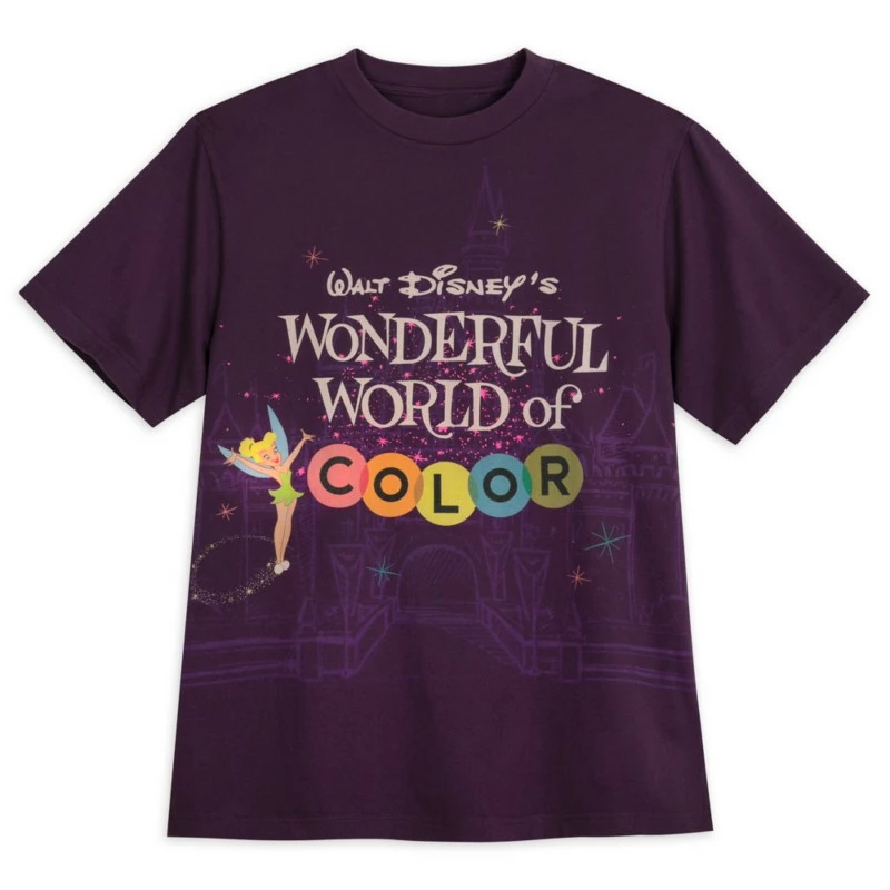 Tinkerbell, Walt Disney's Wonderful World Of Color T-Shirt For Adults - Disney100