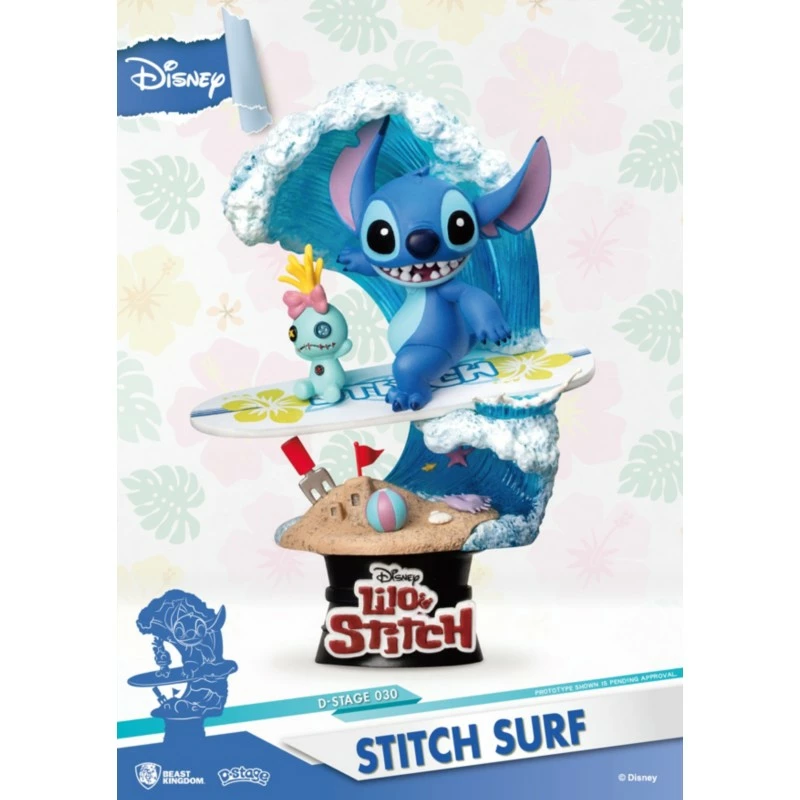 Stitch Surf Summer Series Figurine, Beast Kingdom