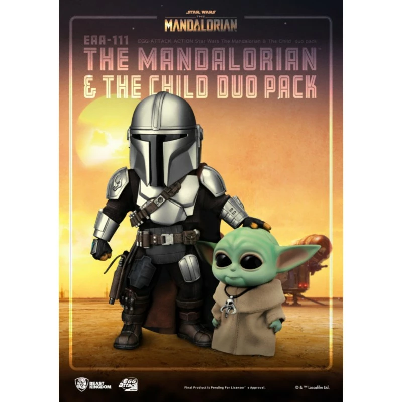 The Mandalorian & The Child Duo Pack Figurine, Beast Kingdom - Image 3